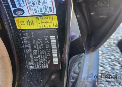 2008 BMW 750Li z USA, uszkodzony, nr VIN WBAHN83558DT84353